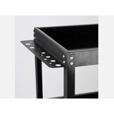 TM 3 Laags Universele Verrijdbare Gereedschapswagen , Detailing Trolley - ZWART