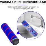 Zuigmond met LED Verlichting geschikt voor Dyson V15 / V11 / V10 / V8 / V7 / V6 - Mondstuk Parketborstel Accessoires en Onderdelen voor Steelstofzuiger - Opzetstuk Borstel - Wasbaar