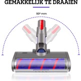 Zuigmond met LED Verlichting geschikt voor Dyson V15 / V11 / V10 / V8 / V7 / V6 - Mondstuk Parketborstel Accessoires en Onderdelen voor Steelstofzuiger - Opzetstuk Borstel - Wasbaar