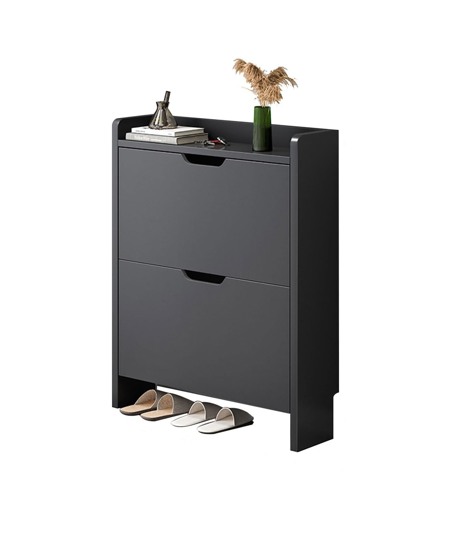 Schoenenkast 47x17x80 cm Zwart