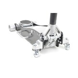 TM Extra lage Autokrik, Garagekrik, 2.5 Ton dubbel plunjer Aluminium / Staal