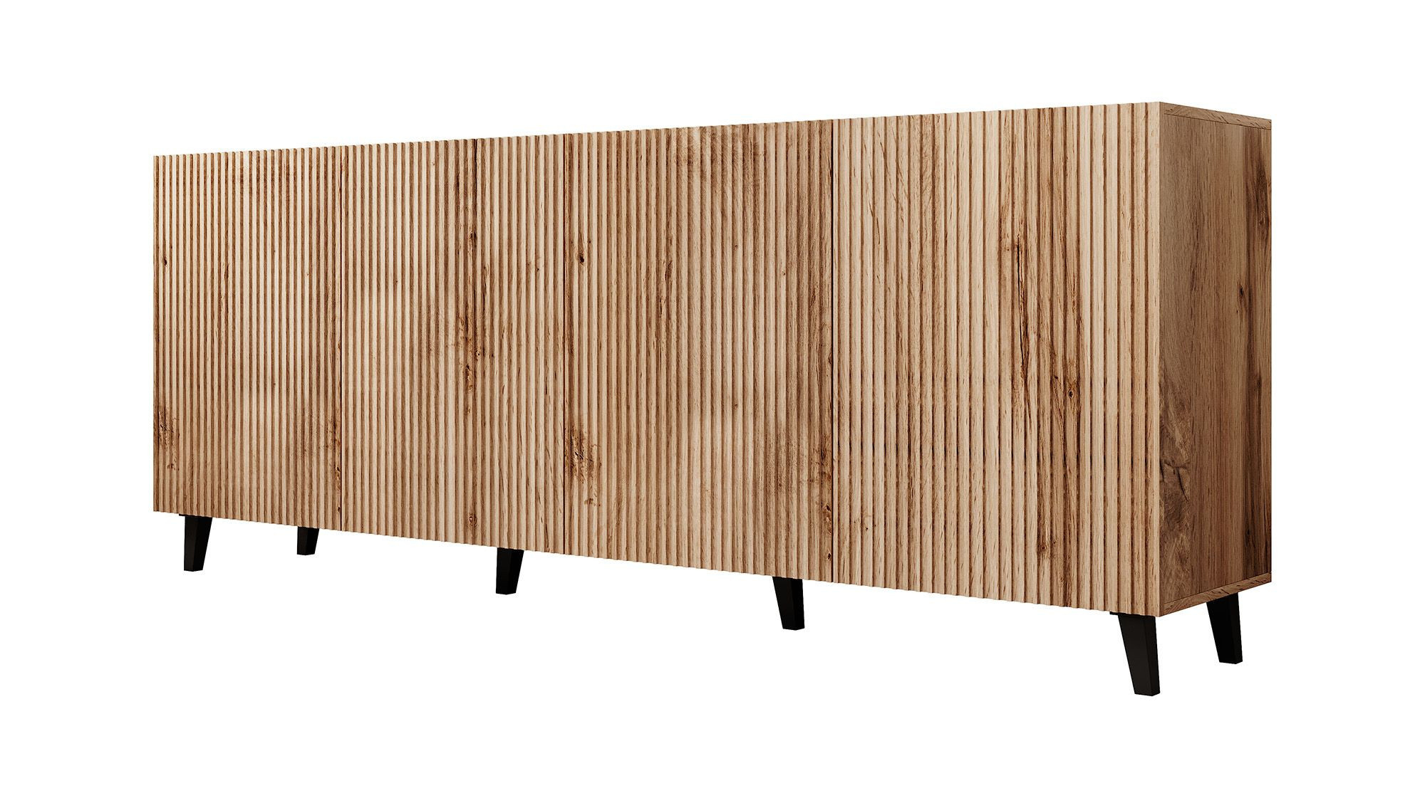 TM Dressoir gestreept eiken 200 cm