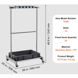 TM multifunctioneel opbergrek voor tuingereedschap