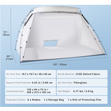 TM Draagbare spuitbescherming 305 x 213 x 183 cm