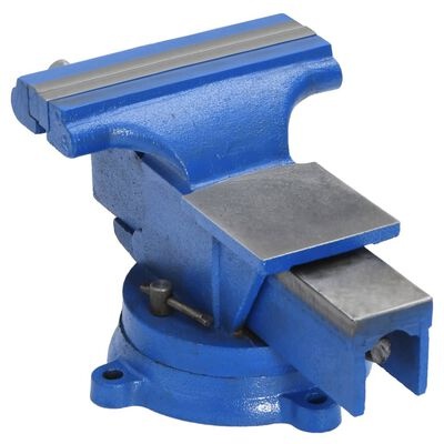 TM Bankschroef 100 mm gietijzer blauw