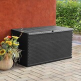 TM Tuinopbergbox Antraciet 120x56x63 cm PP Rotan