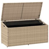TM Tuinbox 110x50x58 cm poly rattan beige