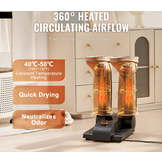 TM  180° opvouwbare schoenendroger met 2 buizen