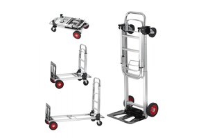 TM 2-in-1 steekwagen opvouwbaar 113/181 kg laadvermogen