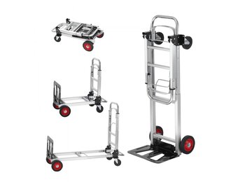 TM 2-in-1 steekwagen opvouwbaar 113/181 kg laadvermogen