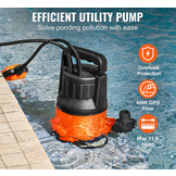 TM dompelpomp / vuilwaterpomp  700W 15700 L/h 10,1m