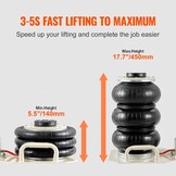 TM  pneumatische luchtkrik 3T