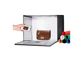 TM  fotobox 410x300x305mm, set lichtbak fotografie 5600K 120LED