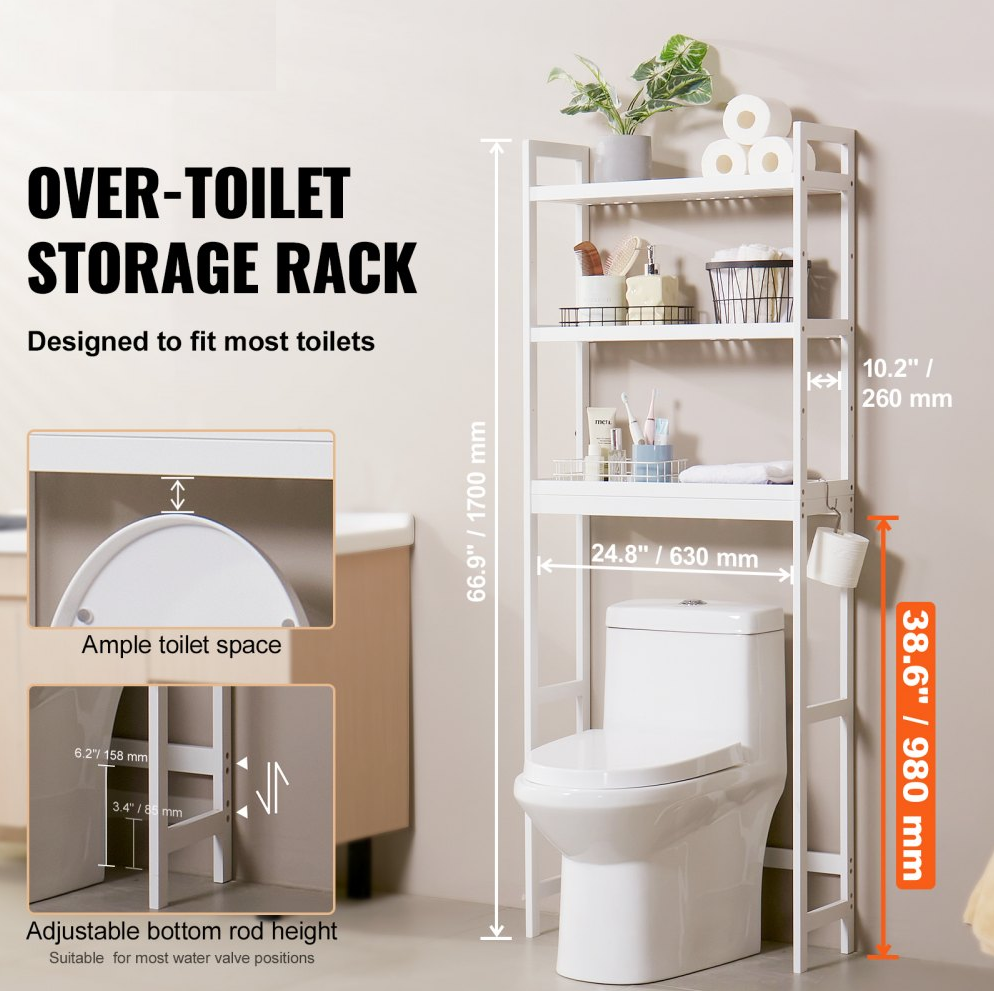 TM Badkamerrek, toiletrek WIT