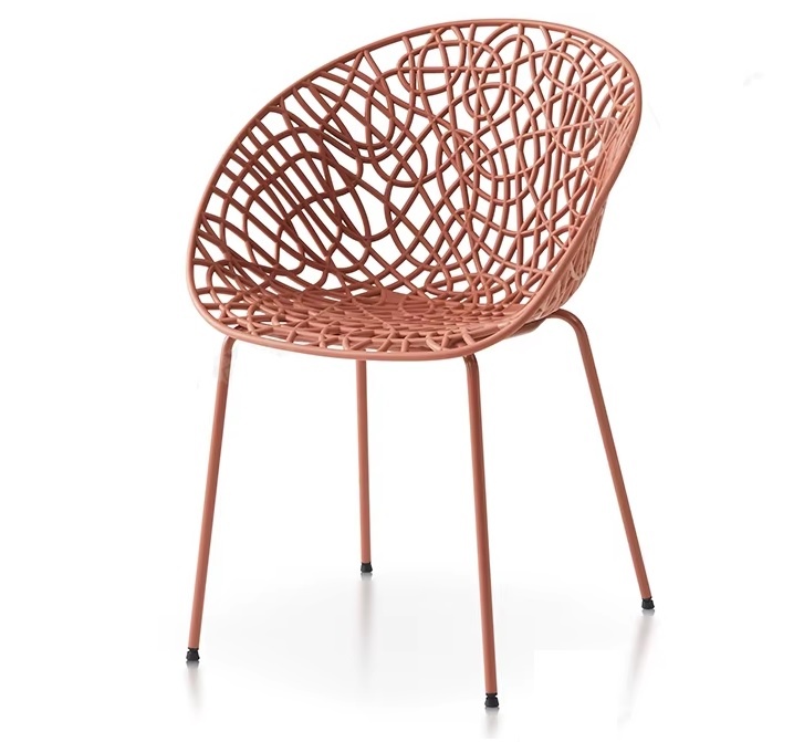 TM Modern Design Plastic Stoel Rood