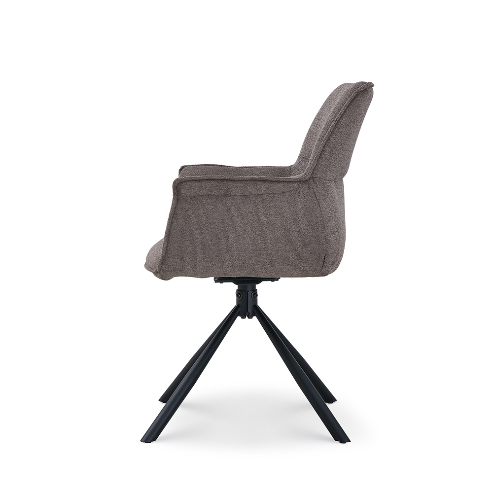 TM ChocoComfort – Luxe Bruin Gestoffeerde Stoel