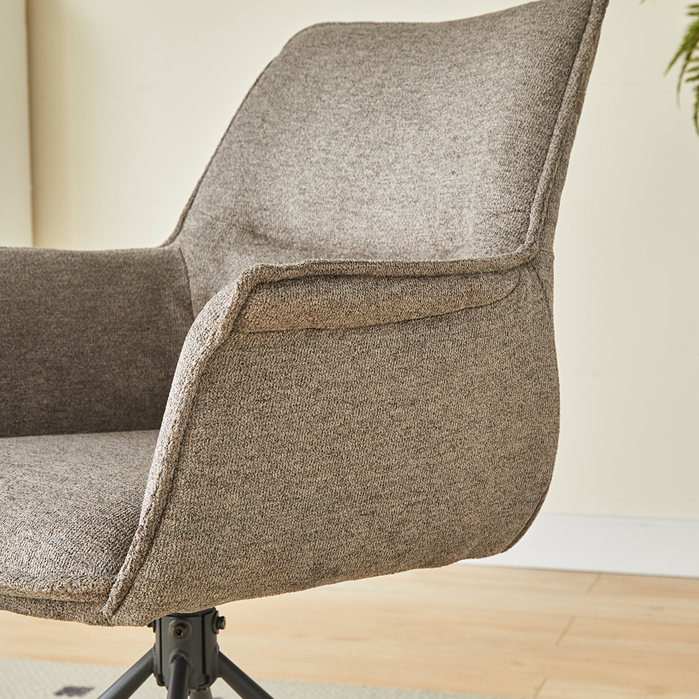 TM ChocoComfort – Luxe Bruin Gestoffeerde Stoel