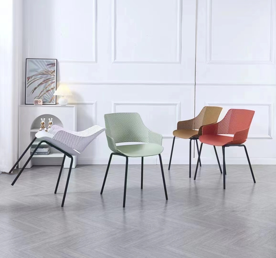 TM Moderne Designstoel in Stijlvol Rood