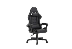 Bureaustoel ergonomisch , Gamestoel , zwart , verstelbaar