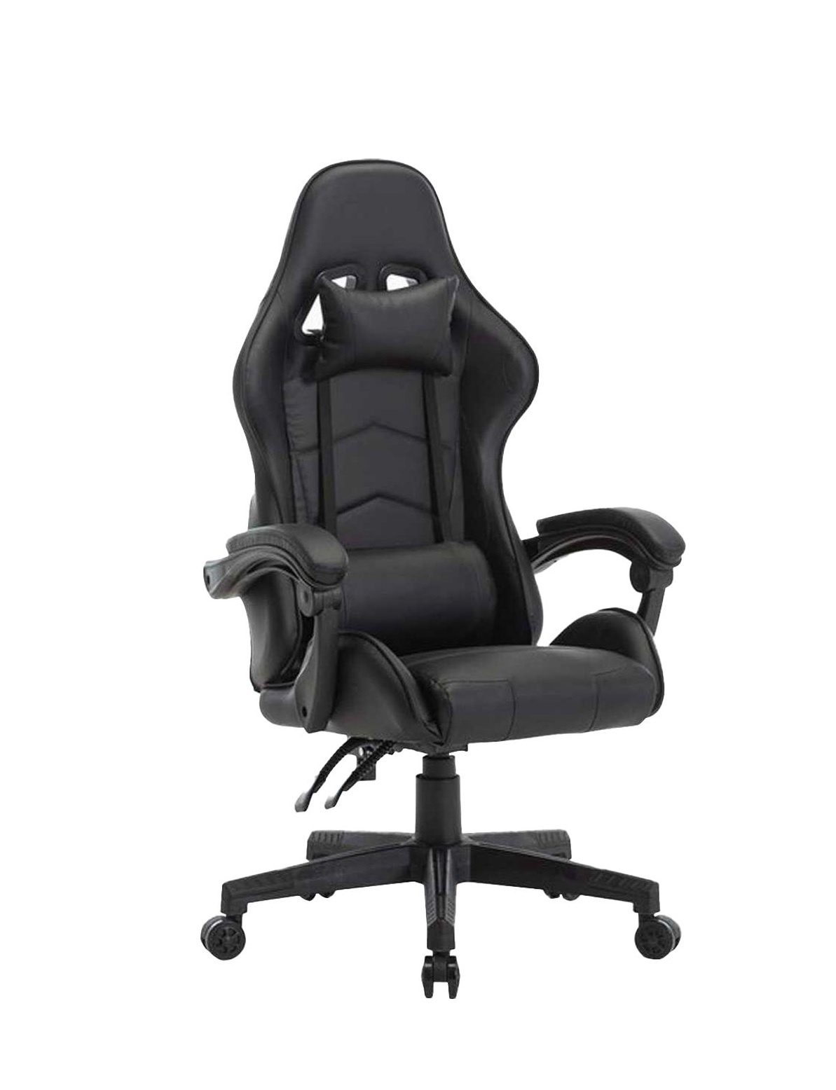 Bureaustoel ergonomisch , Gamestoel , zwart , verstelbaar