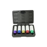 TM 5 Piece Long Power Socket Set with Protective Sleeves