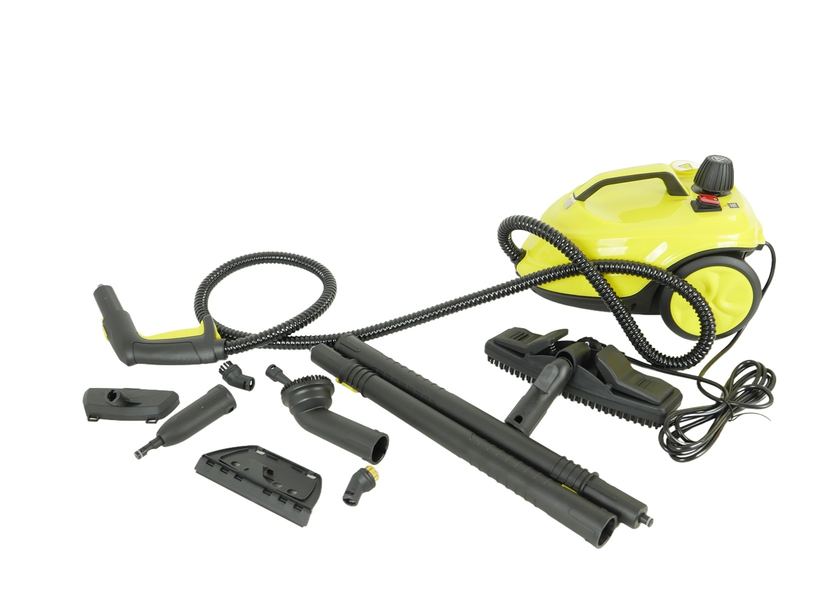 TM Stoomreiniger - Vlekkenreiniger - Tapijtreiniger - Bank Reiniger 2000 watt 18 Accessoires