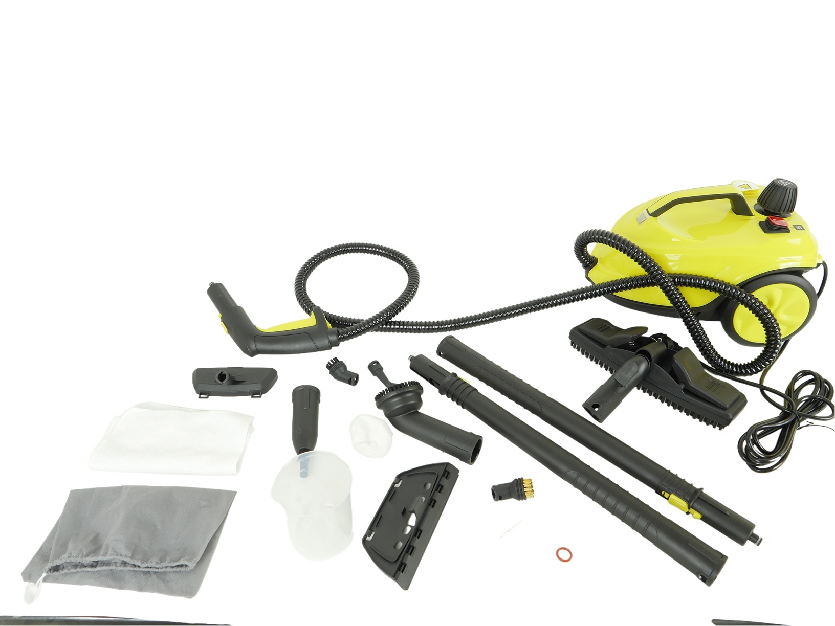 TM Stoomreiniger - Vlekkenreiniger - Tapijtreiniger - Bank Reiniger 2000 watt 18 Accessoires