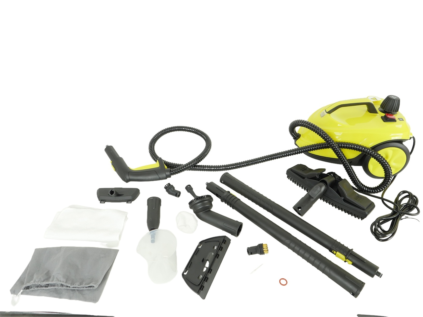 TM Stoomreiniger - Vlekkenreiniger - Tapijtreiniger - Bank Reiniger 2000 watt 18 Accessoires