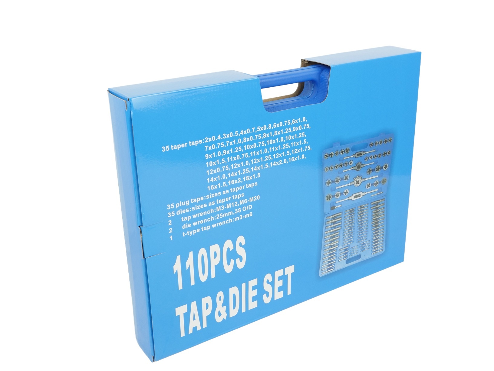 TM 110 Piece Tap and Cutting Set METRIC