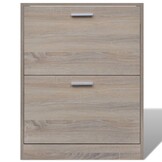 TM Schoenenkast met 2 vakken eiken-look hout