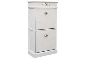 TM Schoenenkast 50x28x98 cm wit