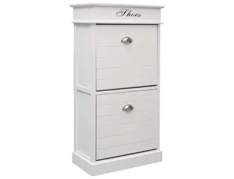 TM Schoenenkast 50x28x98 cm wit