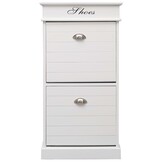 TM Schoenenkast 50x28x98 cm wit