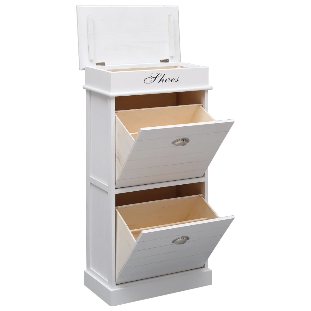 TM Schoenenkast 50x28x98 cm wit