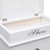 TM Schoenenkast 50x28x98 cm wit