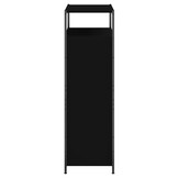 TM Schoenenkast 75x34x112 cm bewerkt hout zwart