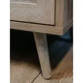 TM Schoenenkast Bali eikenkleurig en rietprint