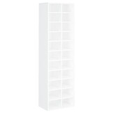 TM Schoenenkast 54x34x183 cm bewerkt hout wit