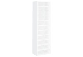 TM Schoenenkast 54x34x183 cm bewerkt hout wit