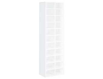 TM Schoenenkast 54x34x183 cm bewerkt hout wit