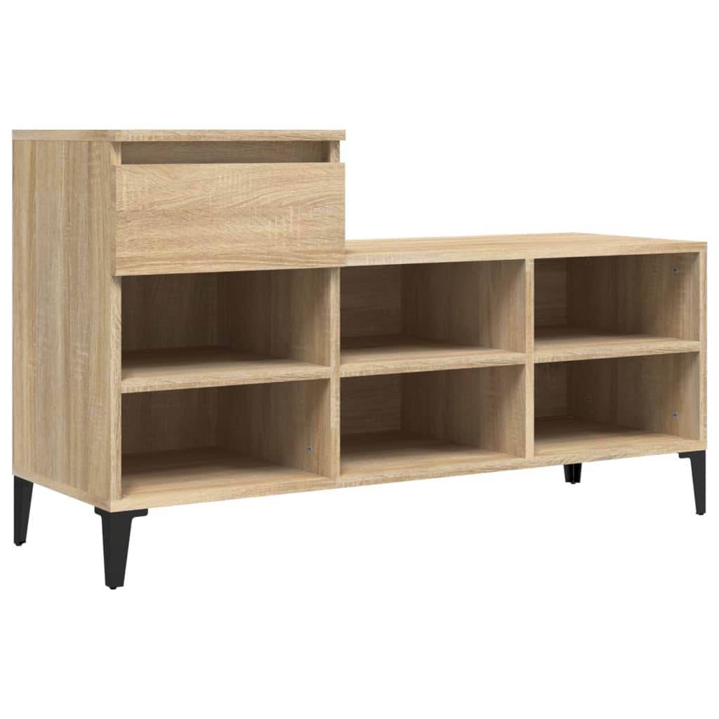 TM Schoenenkast met lade eikenkleurig 102 x 36 x 60 cm