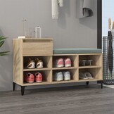 TM Schoenenkast met lade eikenkleurig 102 x 36 x 60 cm