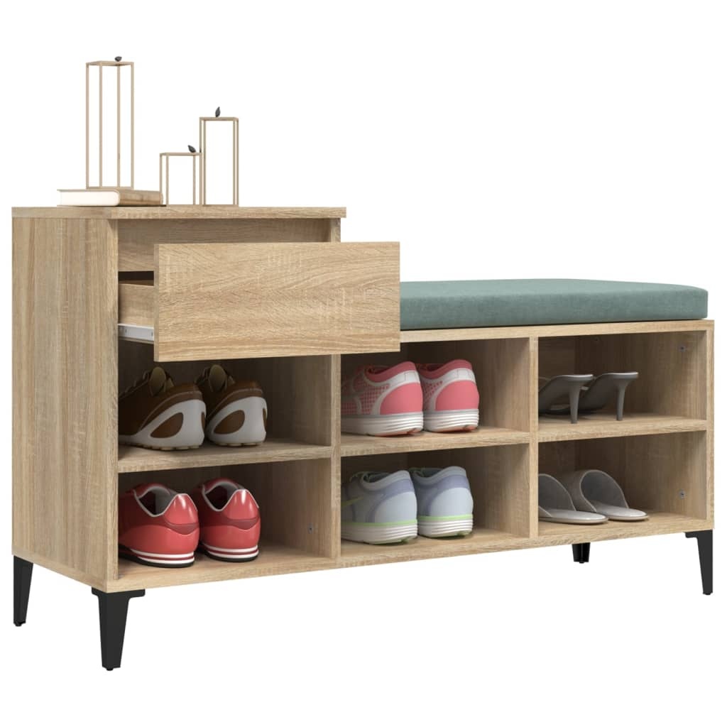 TM Schoenenkast met lade eikenkleurig 102 x 36 x 60 cm