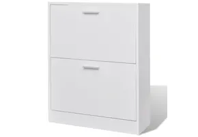 TM Schoenenkast met 2 vakken wit