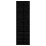 TM Schoenenkast 54x34x183 cm bewerkt hout zwart