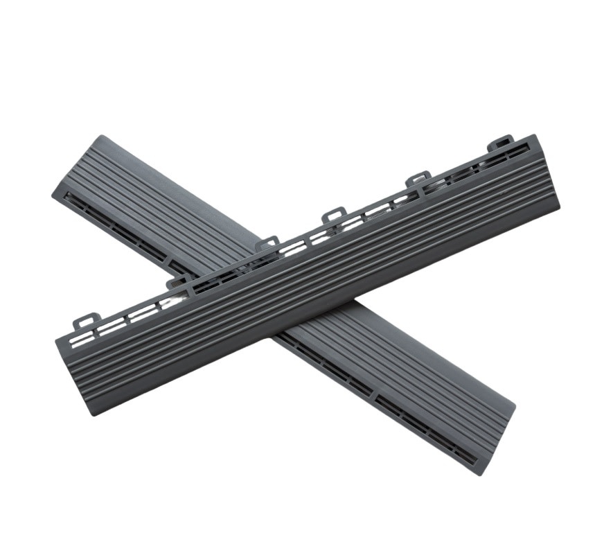 TM Kunststof oprijrand zwart - oplooprand voor Detailing tegel - Zwart