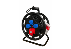 TM Professionele 25 Meter 230 en 400 Volt Kabel, Stroomhaspel 5x2,5 mm