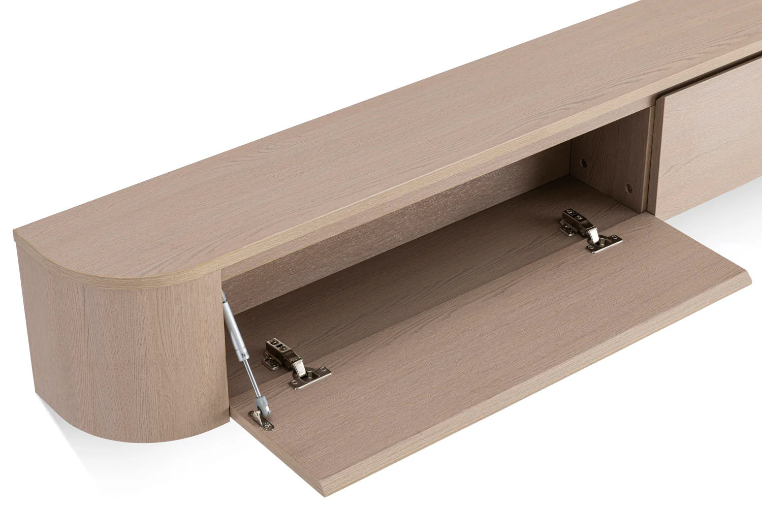 TM Japandi  TV Meubel Licht Beige Eiken 180 x 32 x 28 cm