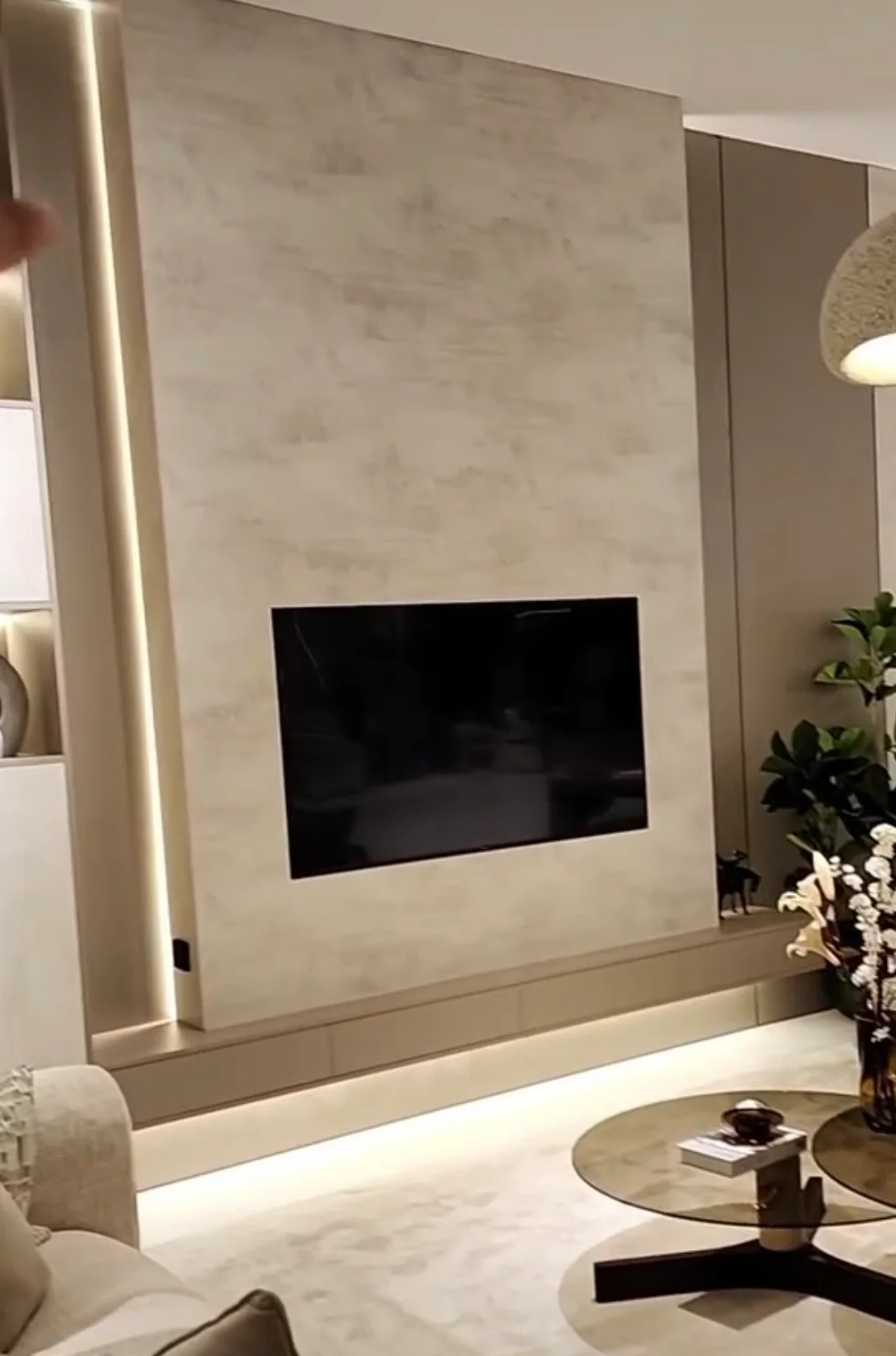 TM TV Meubel Licht Taupe 275 x 33 x 20