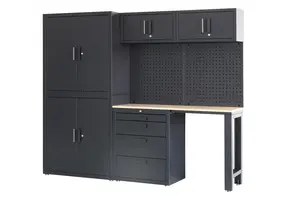 TM Premium werkplaatssysteem , 8-delig , mat zwart